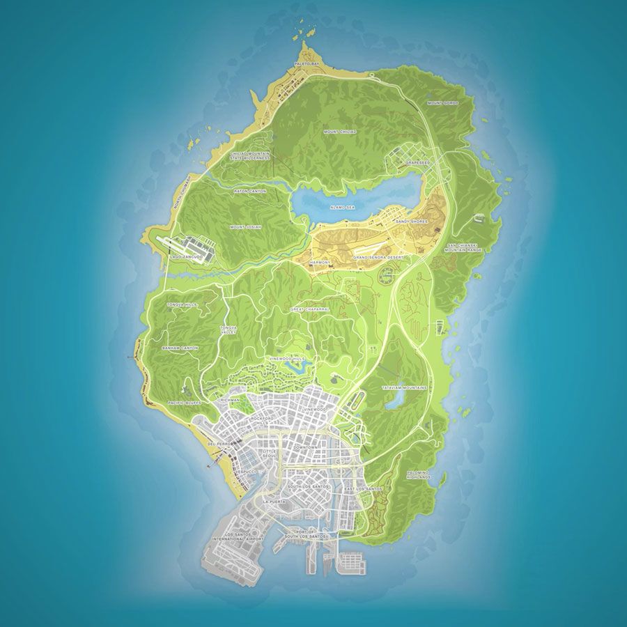 'GTA V' Map